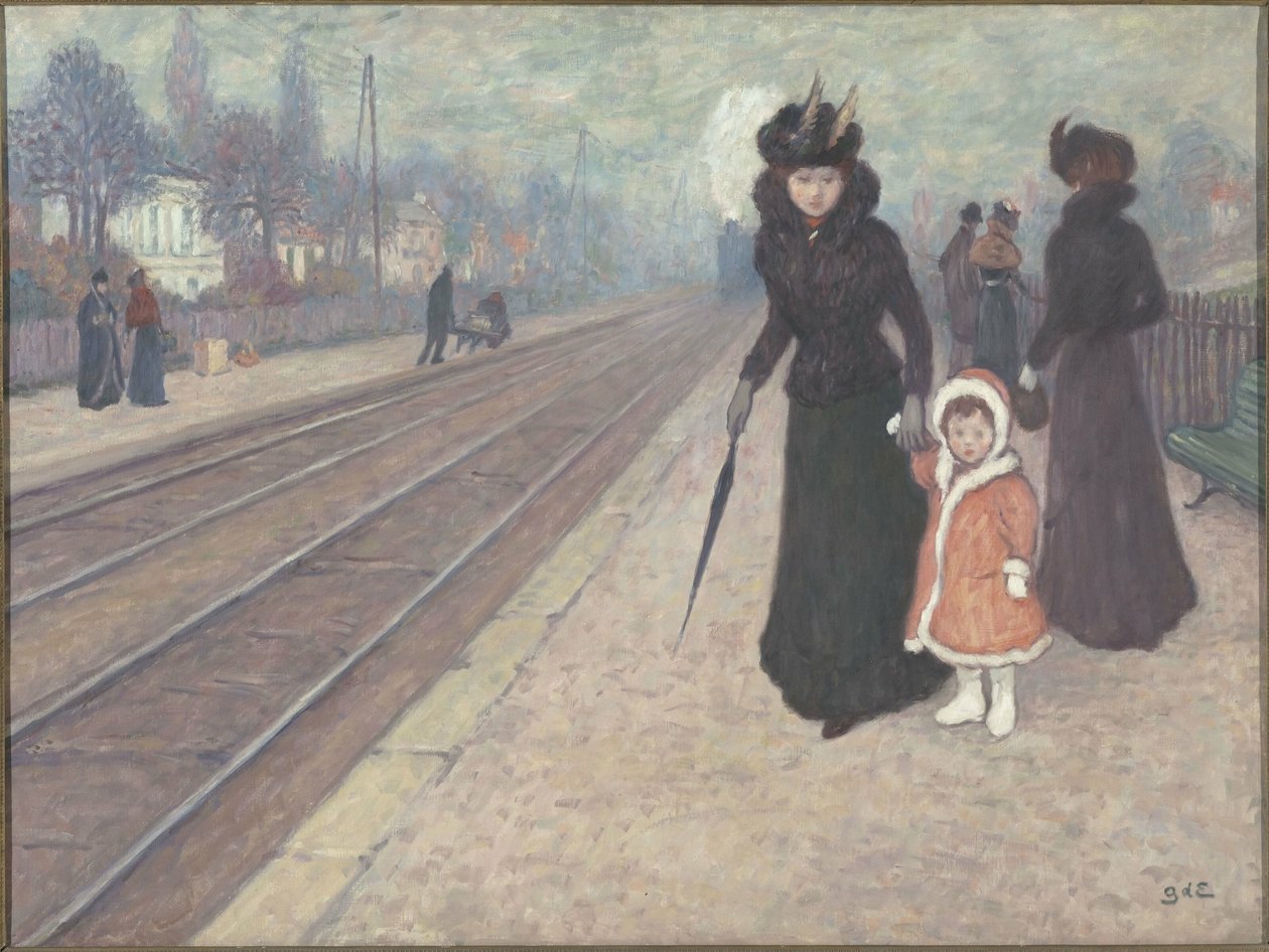 郊外駅、1896-1897。 作： ジョルジュ・エスパニャット・デ