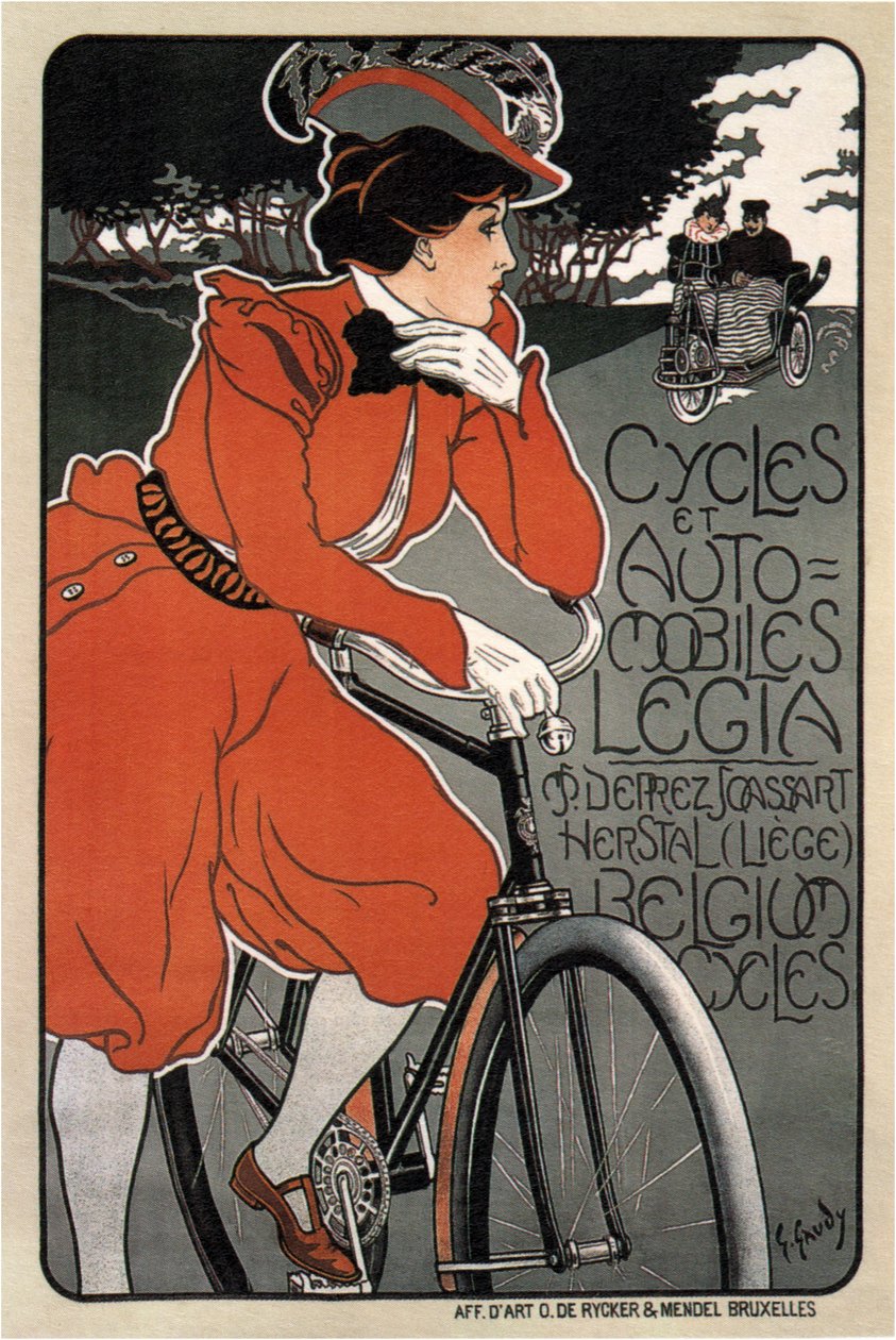 自転車と車 レギア 作： ジョルジュ・ゴーディ
