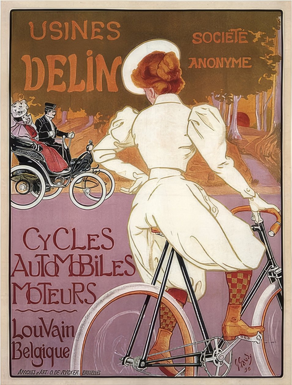 Delin Cycles Automobiles Moteurs。 1898 作： ジョルジュ・ゴーディ