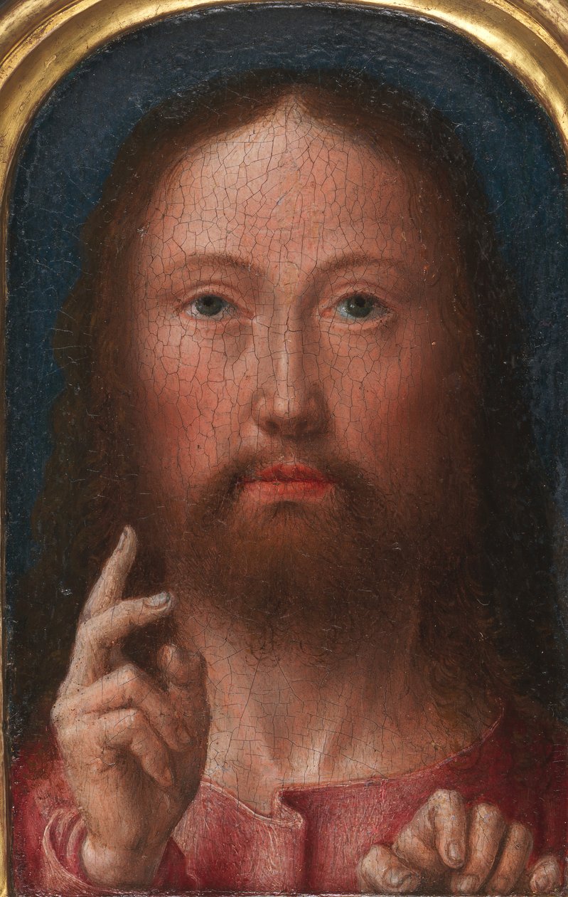 キリストの祝福、ca。 1500-1505。 作： ジェラルド・デイビッド