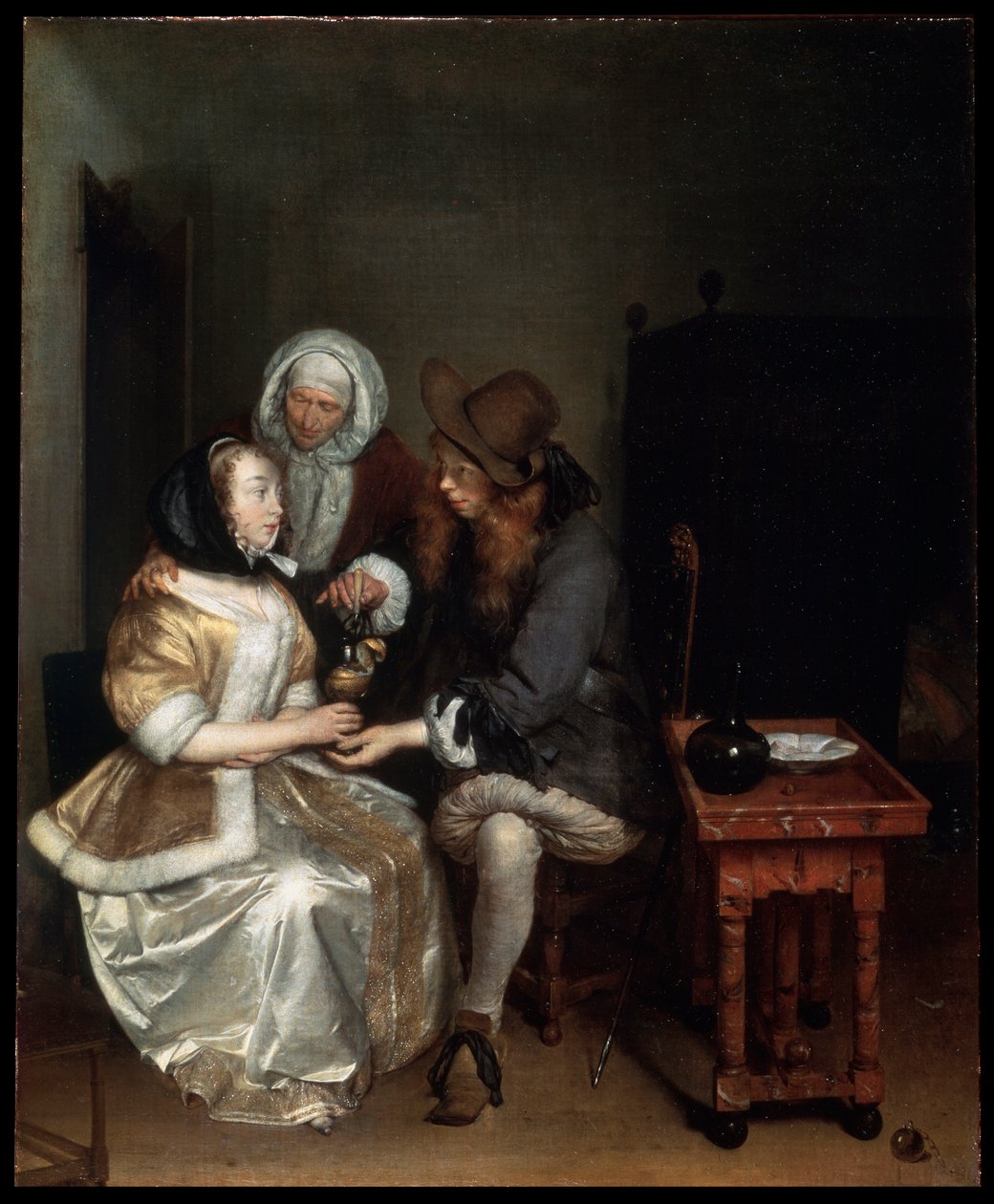 「レモネードのグラス」、1660年代。 作： ヘラルトテルボルチII