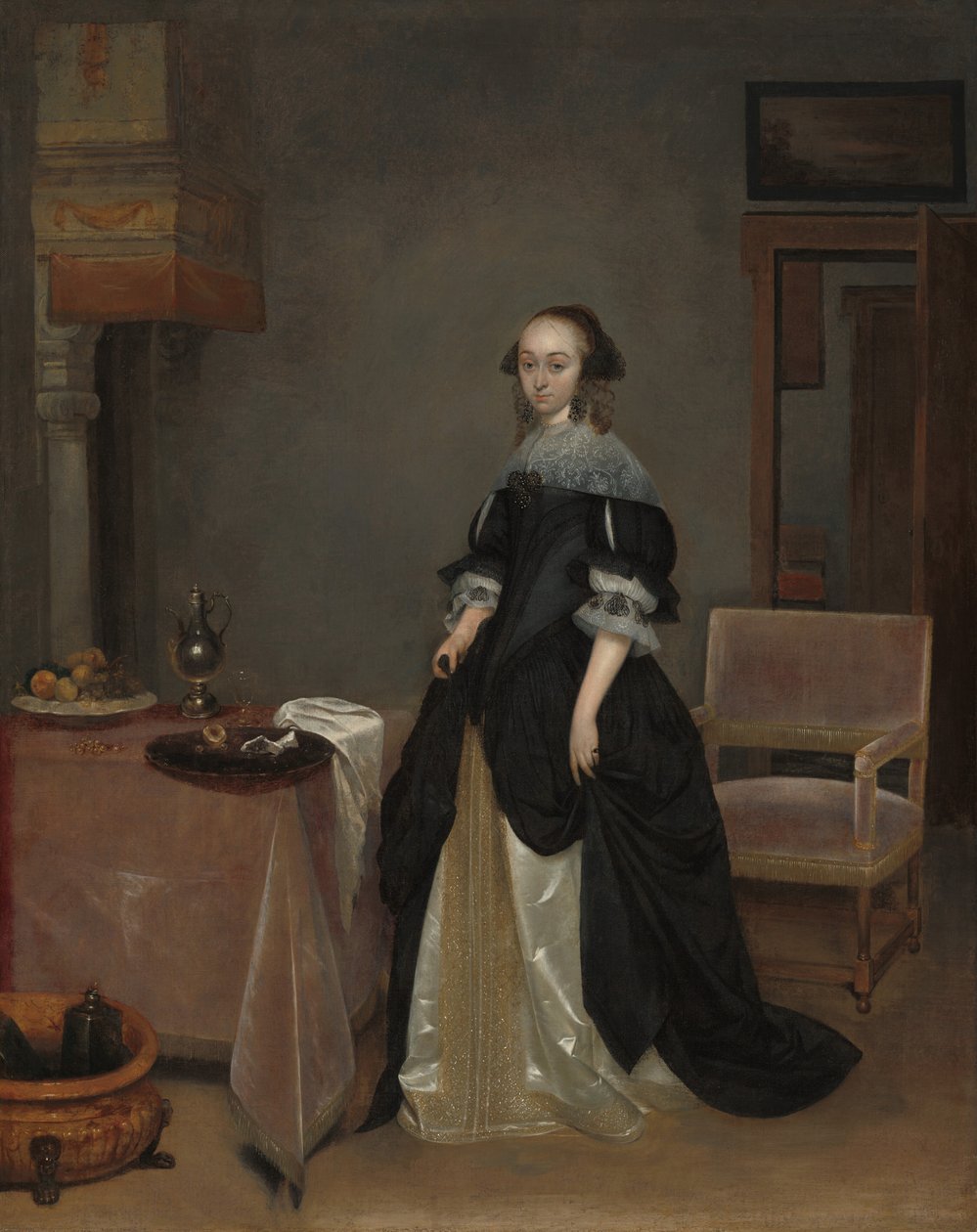 マリア・ヴァン・スフテレン、c。 1666年。 作： ヘラルトテルボルチII