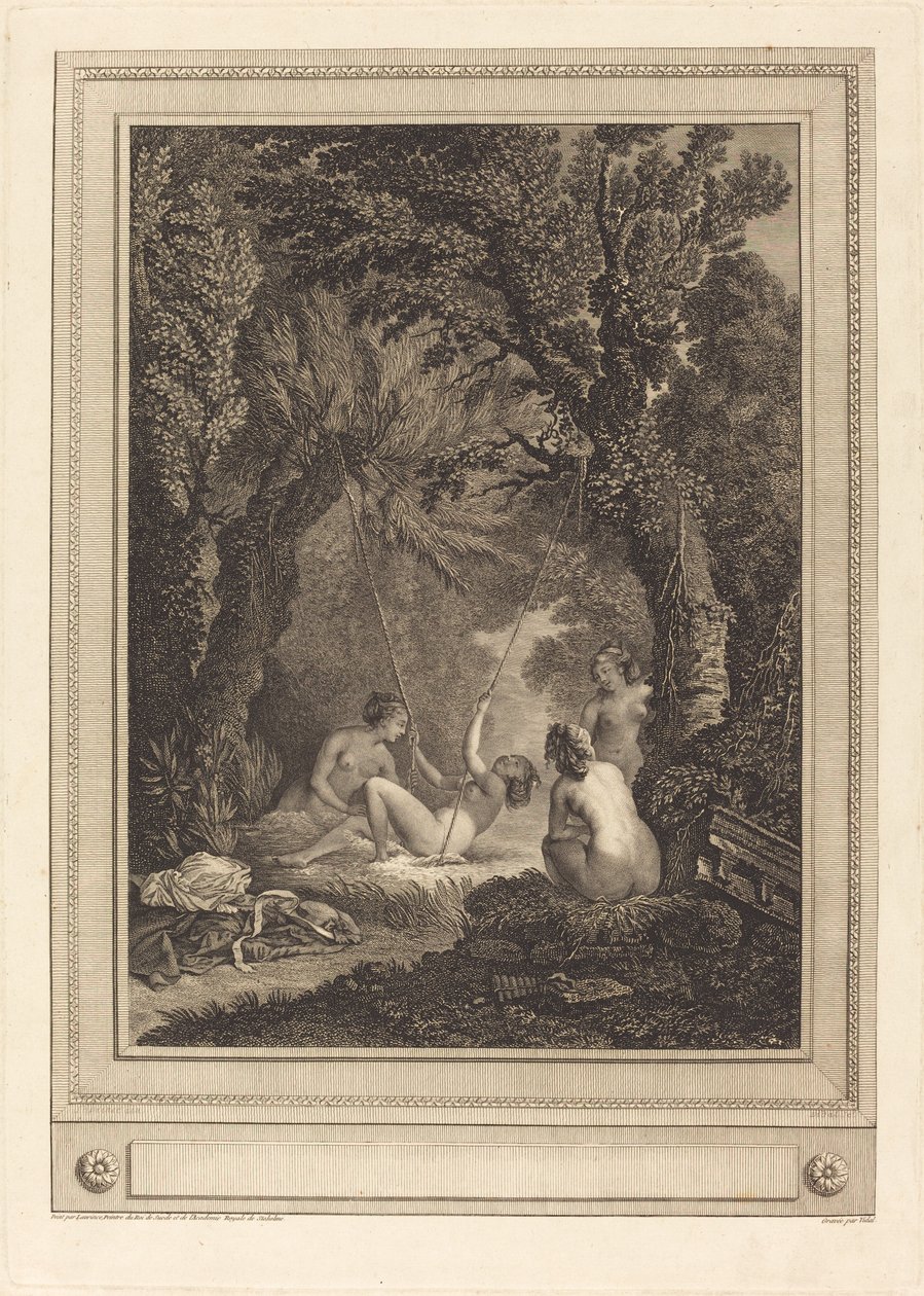 謎のブランコ、1784年。 作： Geraud Vidal