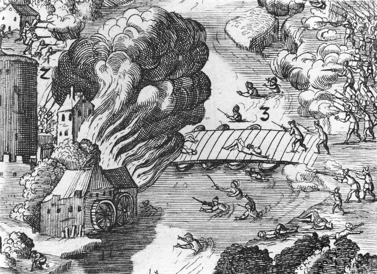 ミュールベルクの戦いの概観、詳細、1547年4月24日（217805、217806、217807も参照） 作： ドイツ語学校