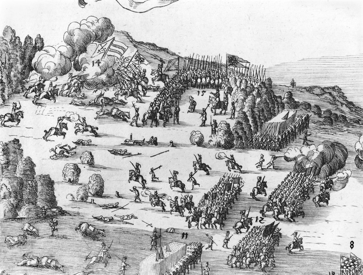 ミュールベルクの戦いの概観、詳細、1547年4月24日（217805〜217808も参照） 作： ドイツ語学校