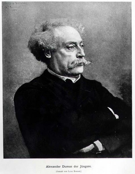 アレクサンダー・デュマの肖像画（1824-95）1886 作： ドイツ語学校