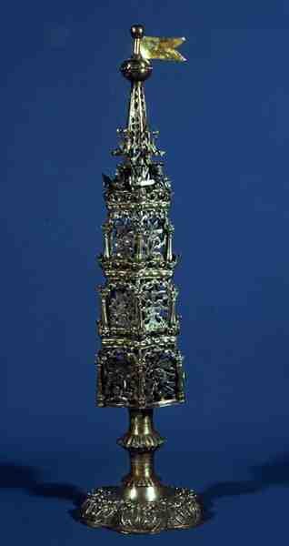 スパイスボックス、ベルリン、c.1700（シルバー） 作： ドイツ語学校