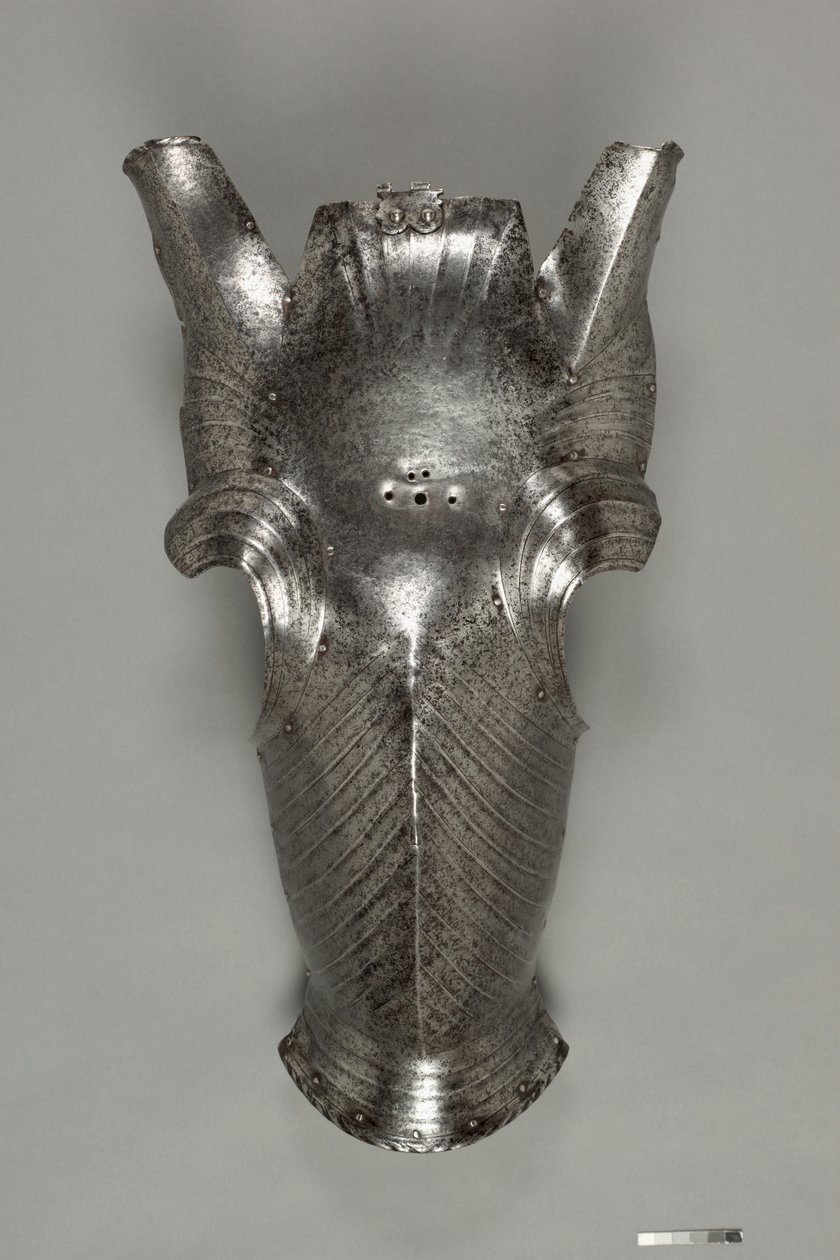 マクシミリアンスタイルのシャンフロン、c.1510（スチール） 作： ドイツ語学校