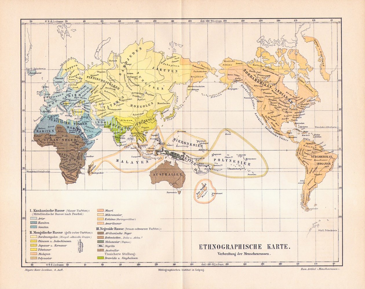 世界の民族誌的地図 作： ドイツ語学校