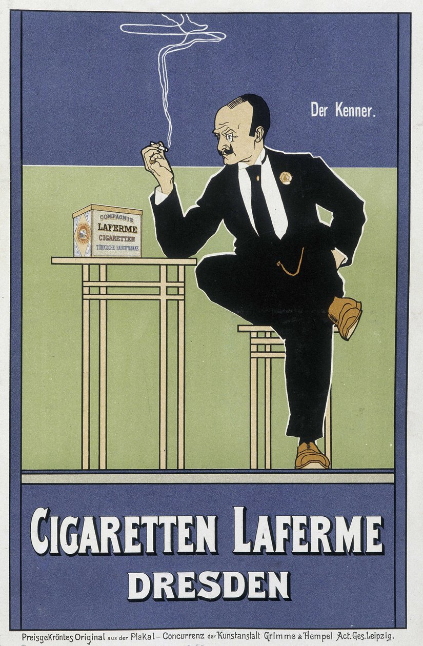 ドイツのタバコ「Laferme」の広告 作： ドイツ語学校