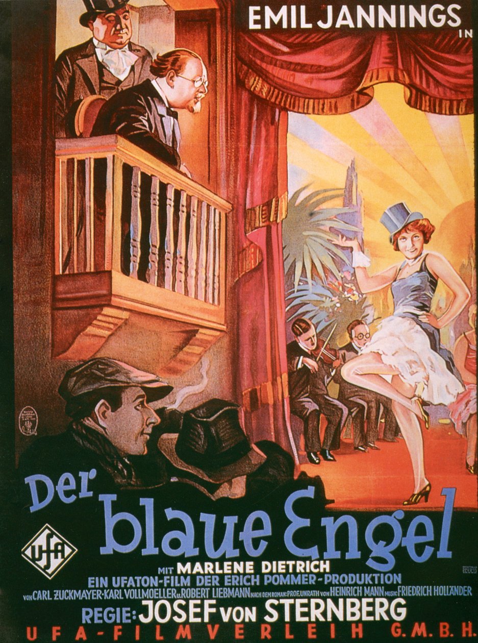 ブルーエンジェル映画ポスター 作： ドイツ語学校