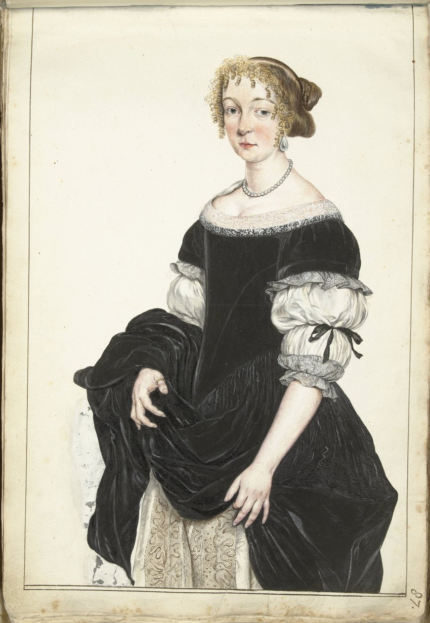 アレッタ・パンクラスの肖像 作： Gesina ter Borch