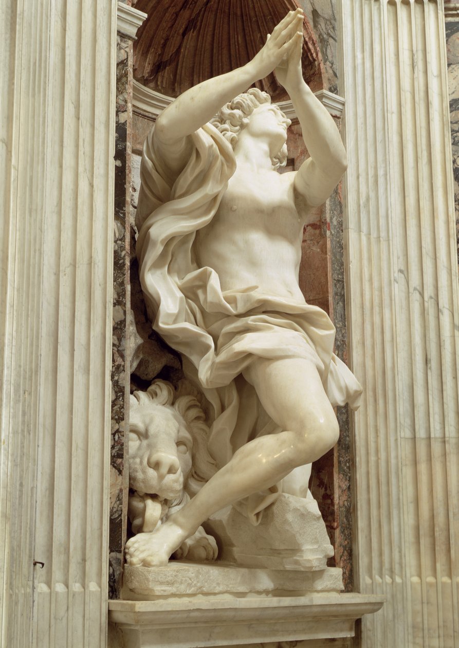 預言者ダニエル、Chigi Chapel、1655-61（大理石） 作： ジャン・ロレンツォ・ベルニーニ