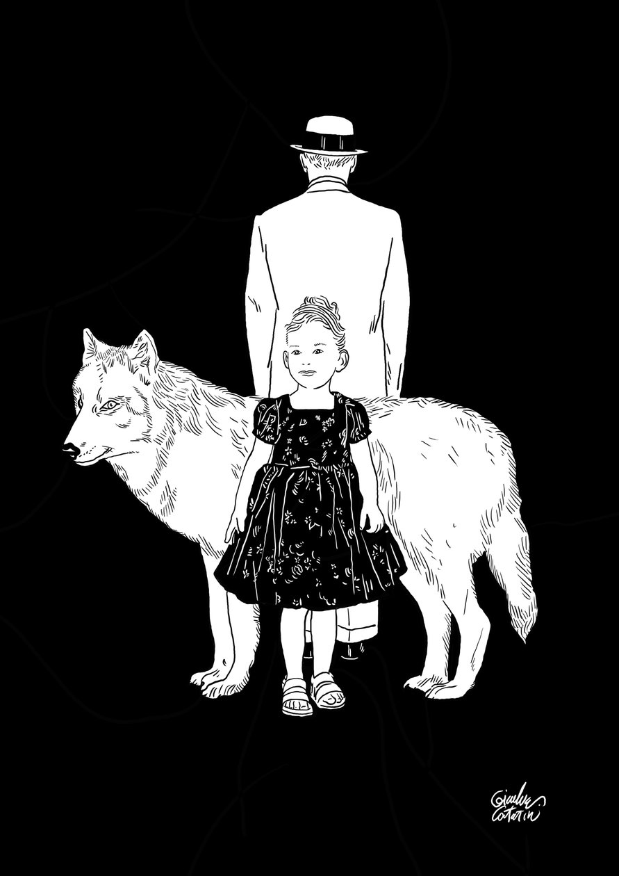 少女と狼、2023年（デジタル） 作： ジャンルカ・コスタンティーニ