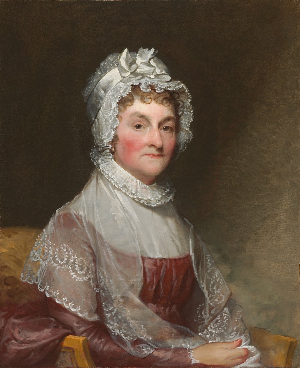 アビゲイル・スミス・アダムス夫人ジョン・アダムス、1800-1815。 作： ギルバート・スチュアート