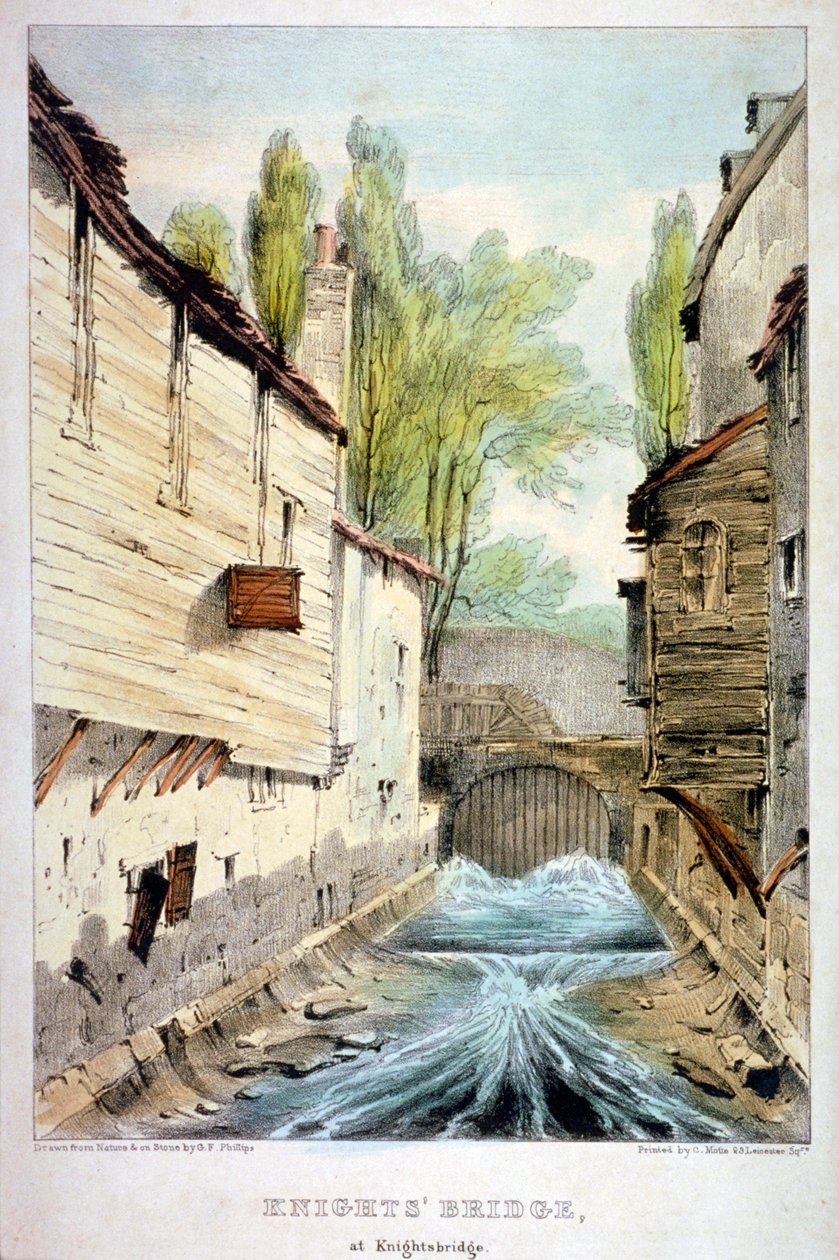 ナイツブリッジ、ナイツブリッジ、ウェストミンスター、ロンドン、c1825 作： ジャイルズ・ファーマン・フィリップス