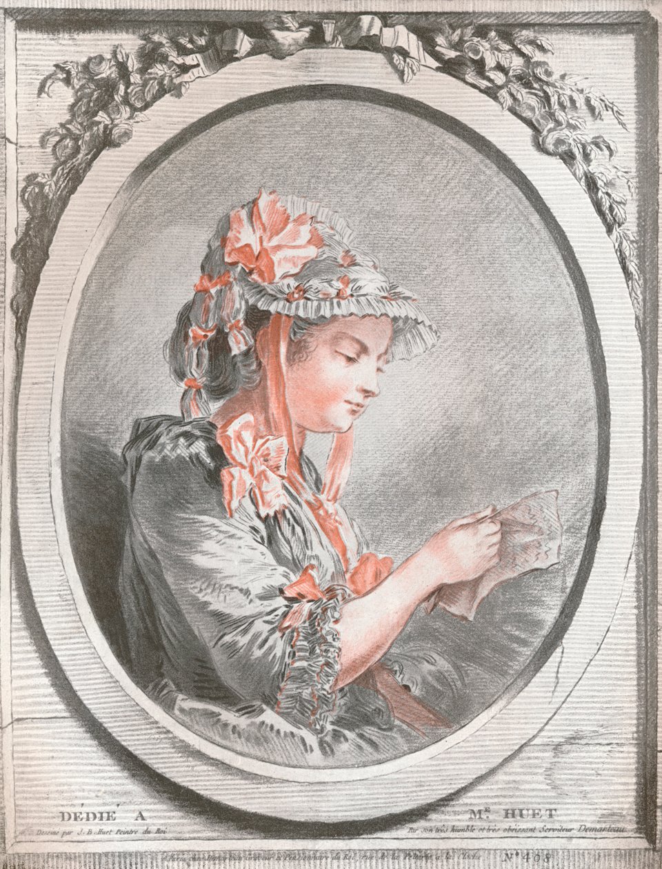 ユエ夫人の肖像、c1773 作： ジル・デマルトー