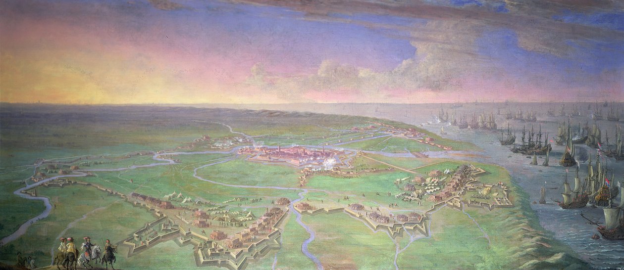1643年7月にDucドルレアンによって包囲された墓地の全景 作： ギリス・ピーターズ