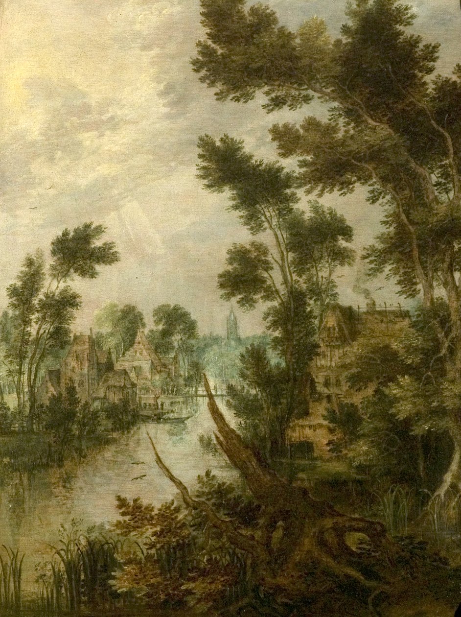 川の情景、1614 作： 