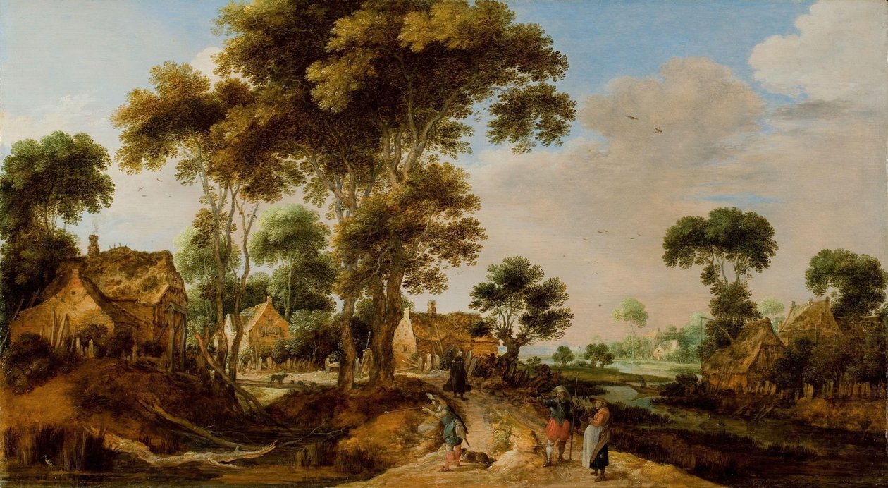 田舎道 作： Gillis Claesz de Hondecoeter