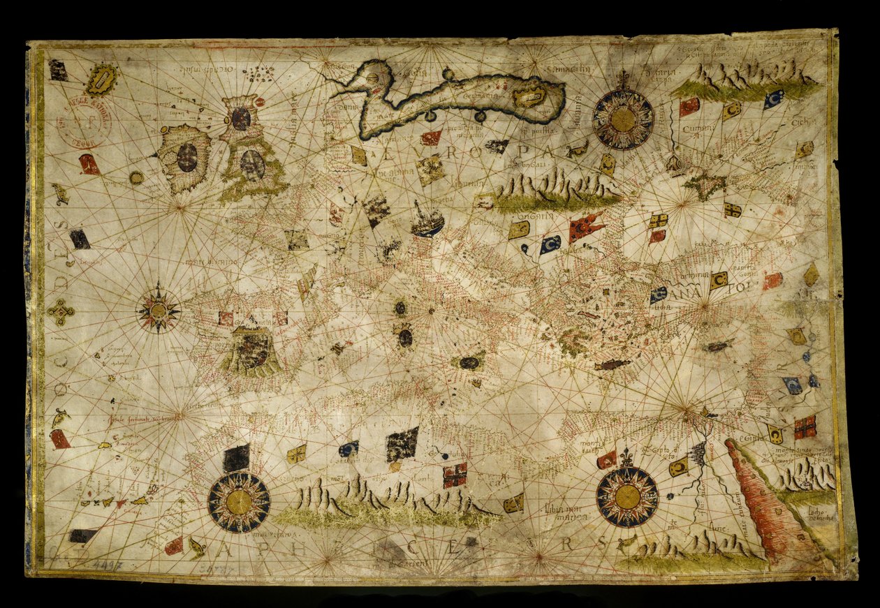 地中海の地図 作： ジョルジオ・カラポーダ