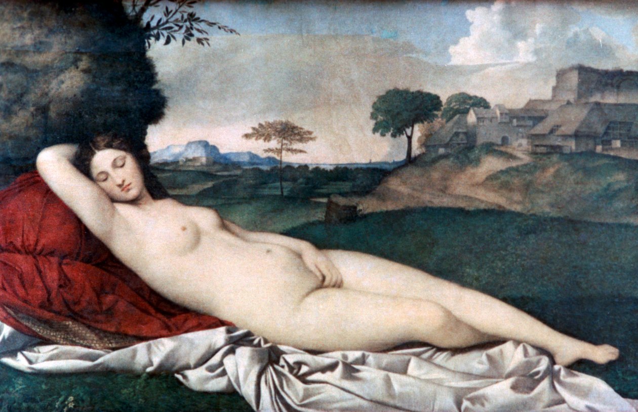 眠っている金星、c1510 作： ジョルジョーネ・ダ・カステルフランコ