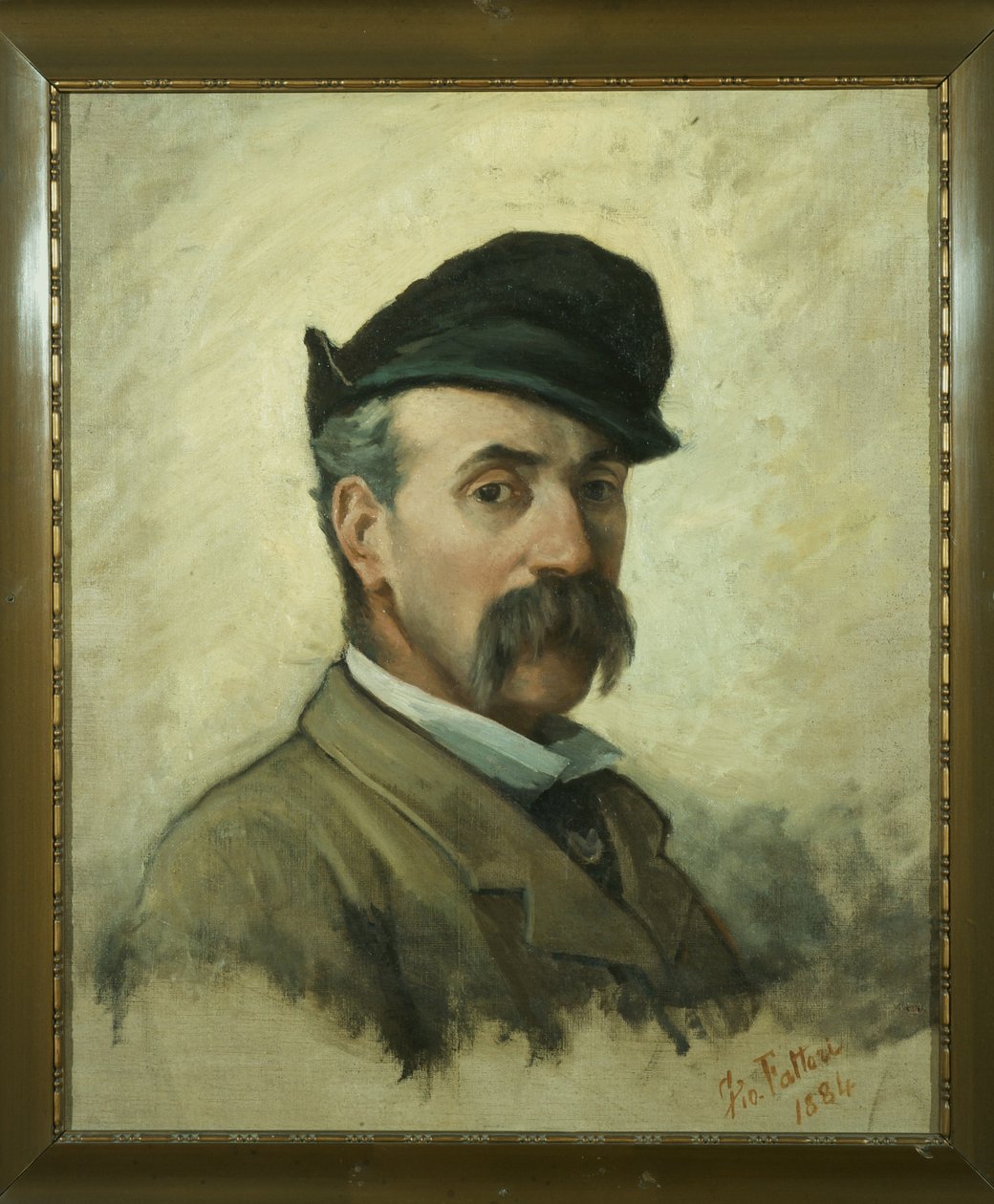 自画像、1884 作： ジョバンニ・ファットーリ