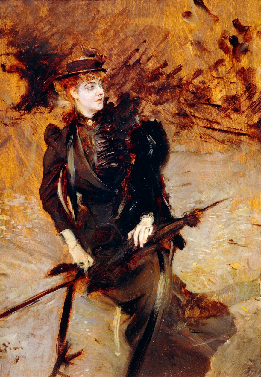 ジョヴァンニ・ボルディーニ（1842-1931）の女性像 作： ジョバンニ・ボルディーニ