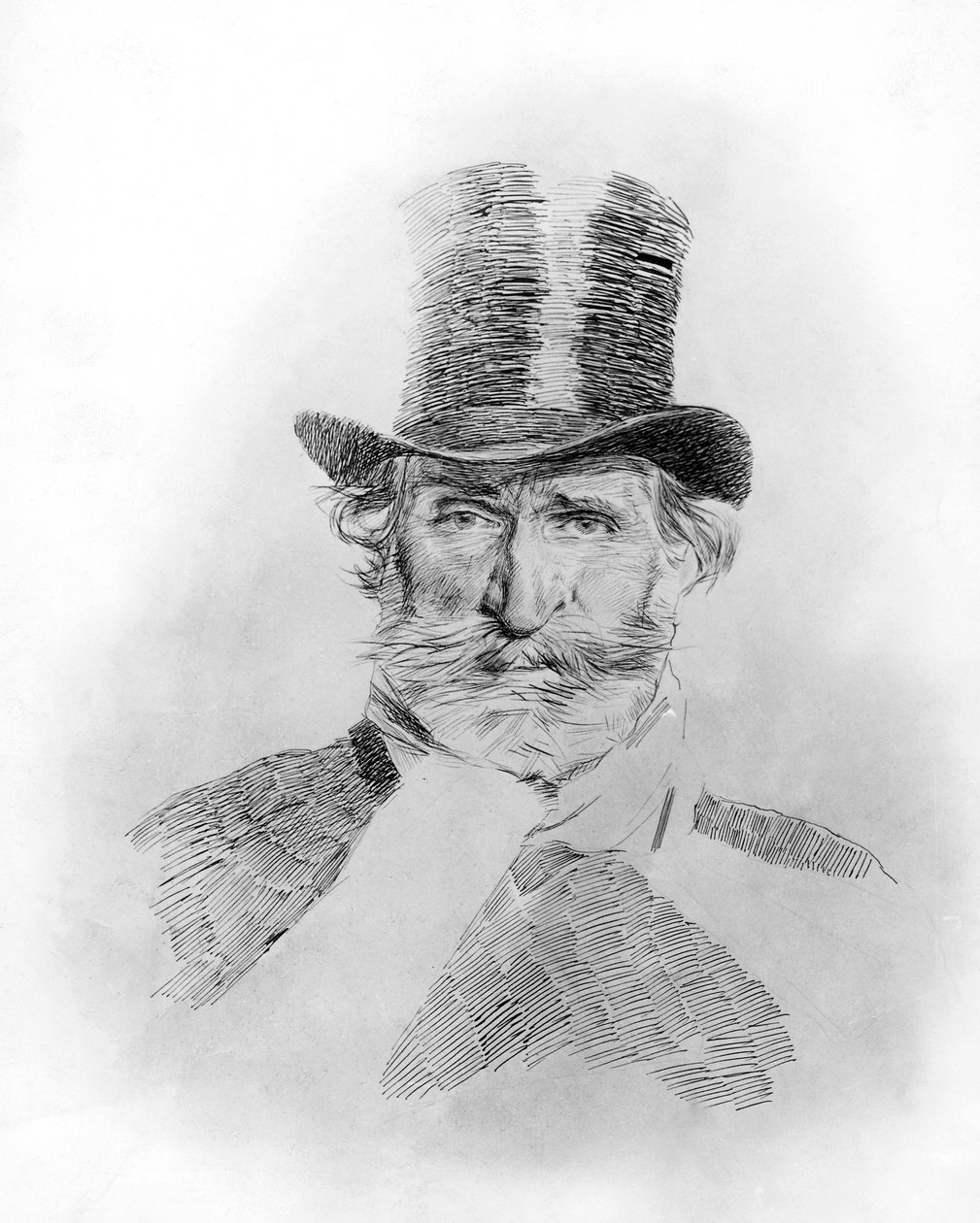 ジュゼッペ・ヴェルディの肖像（Roncole Verdi 作： ジョバンニ・ボルディーニ