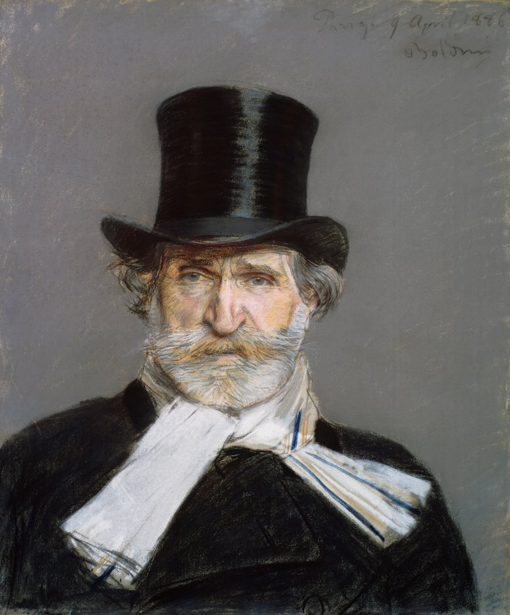 ジュゼッペ・ヴェルディの肖像（1886年 作： ジョバンニ・ボルディーニ