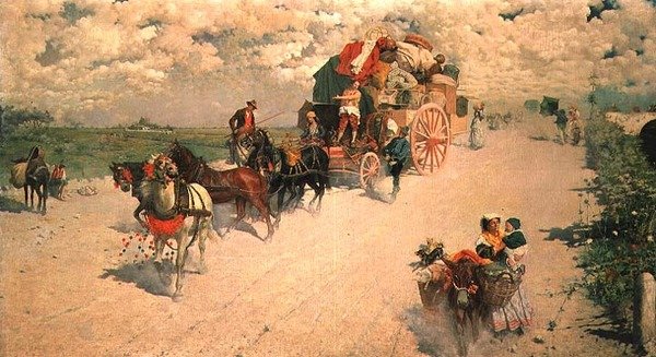 The Gypsy Wagon（オイル 作： ジョバンニ・シニョリーニ