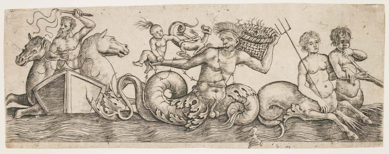 ネプチューンとトリトンのフリーズc。 1517年 作： ジローラモ・モセット