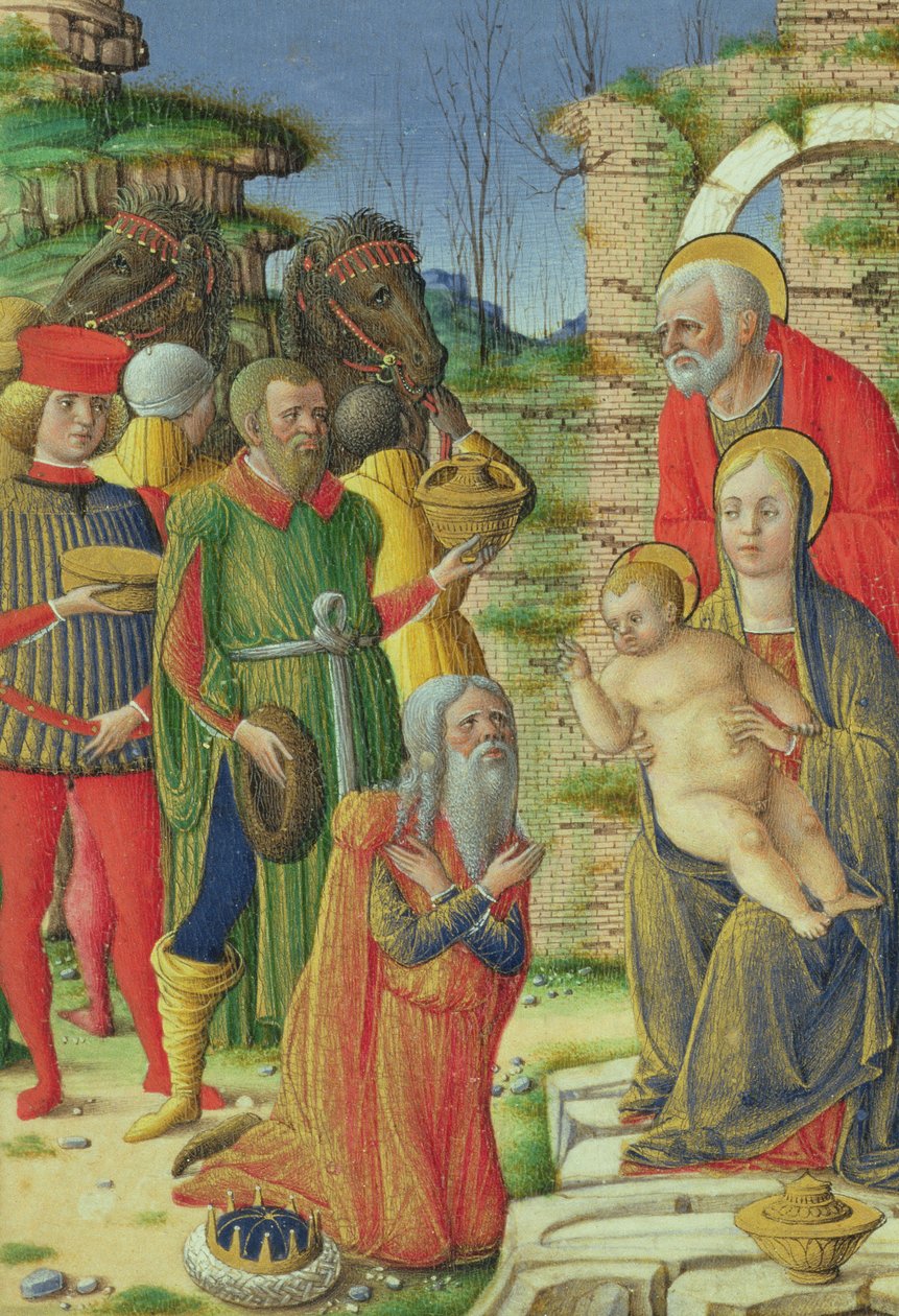 賢者の礼拝、1465年頃 作： ジロラモ・ダ・クレモナ