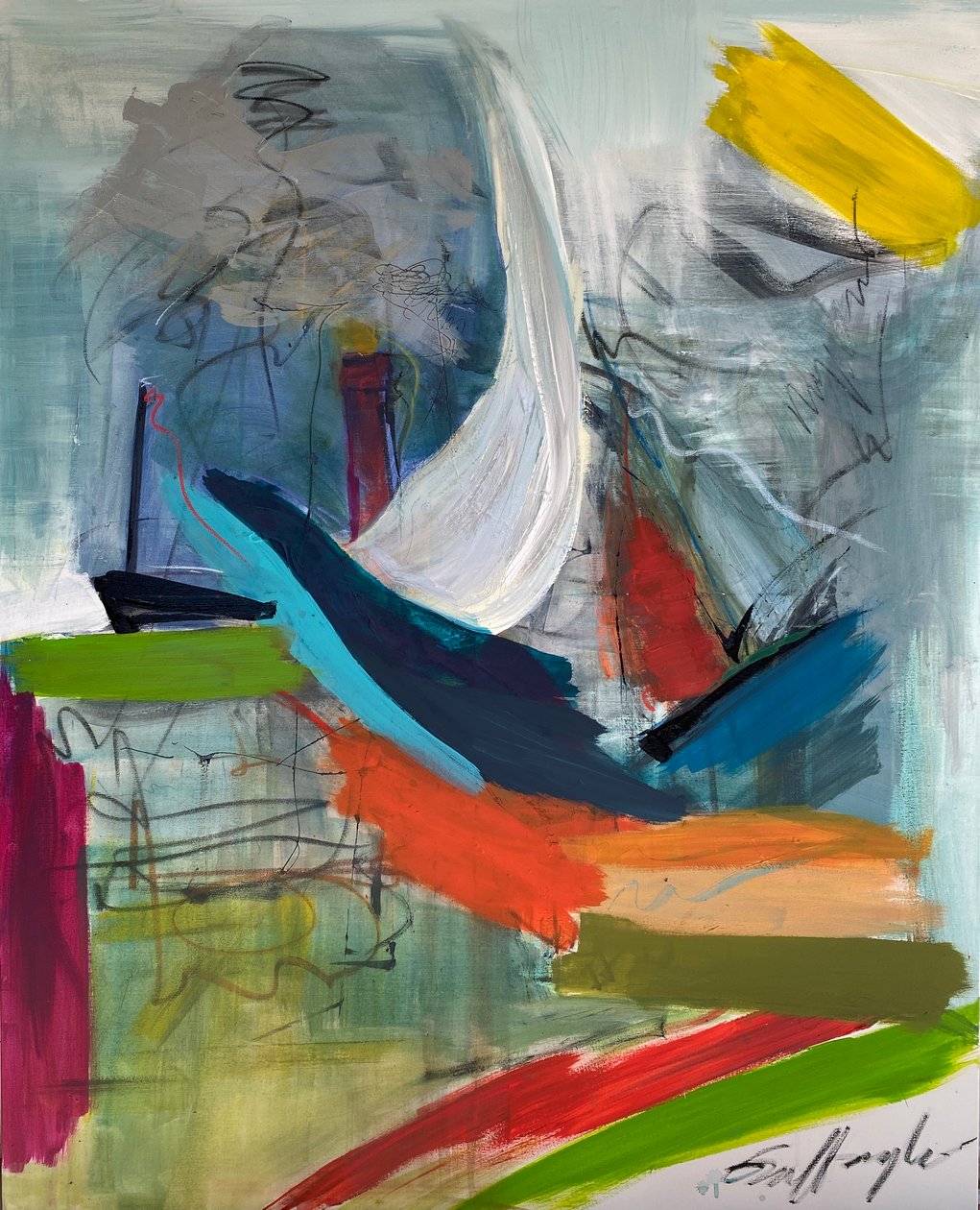 海戦（絵画） 作： ジゼラ・ガフォリオ