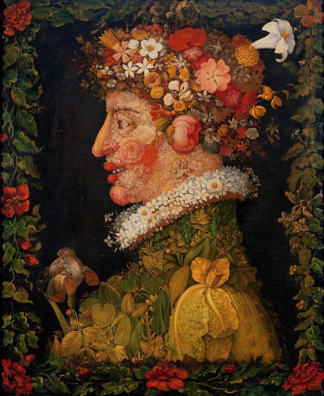 春、1573年を描いたシリーズから 作： ジュゼッペ・アルチンボルド