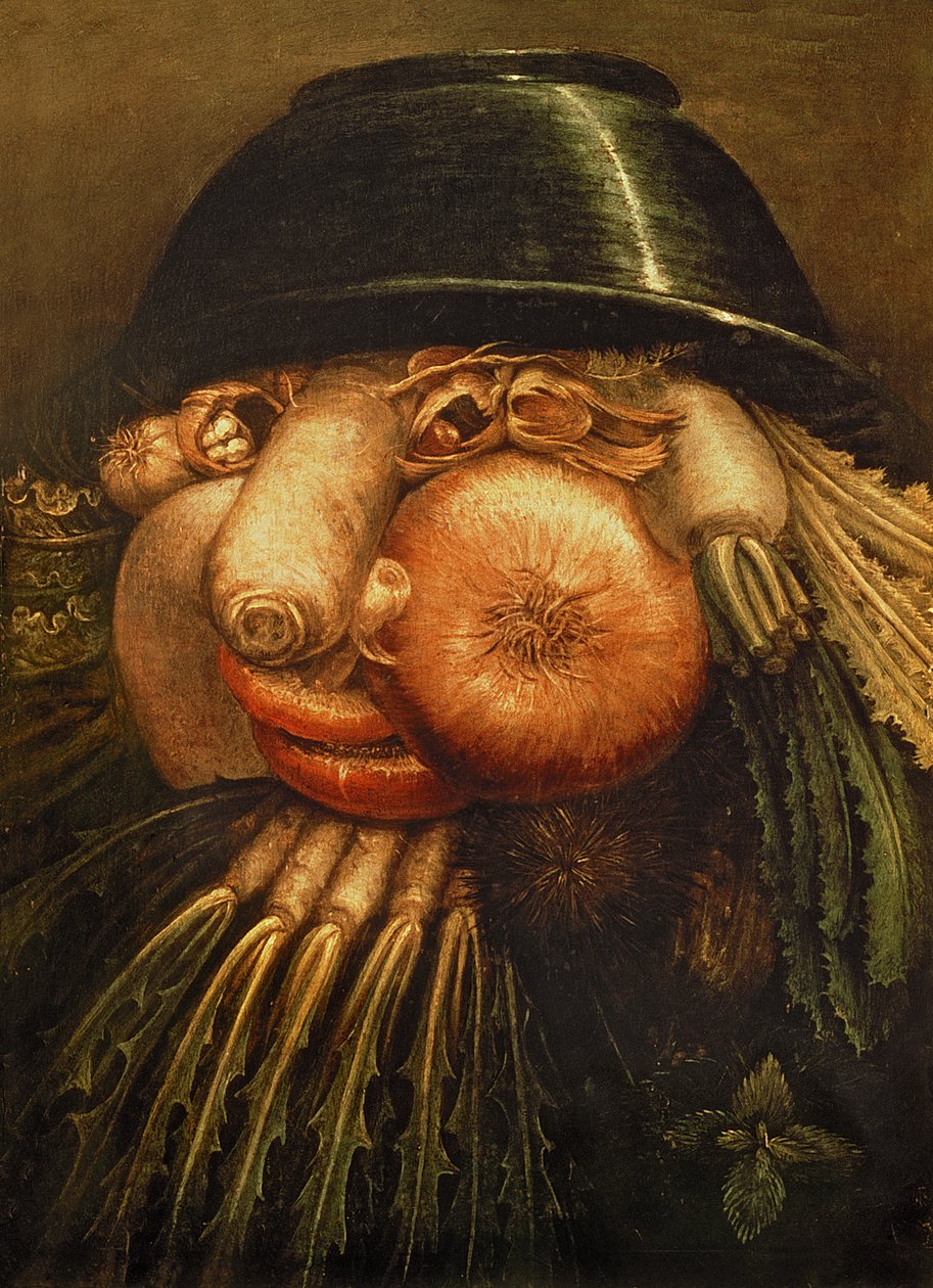 野菜の庭師、1590年頃 作： ジュゼッペ・アルチンボルド