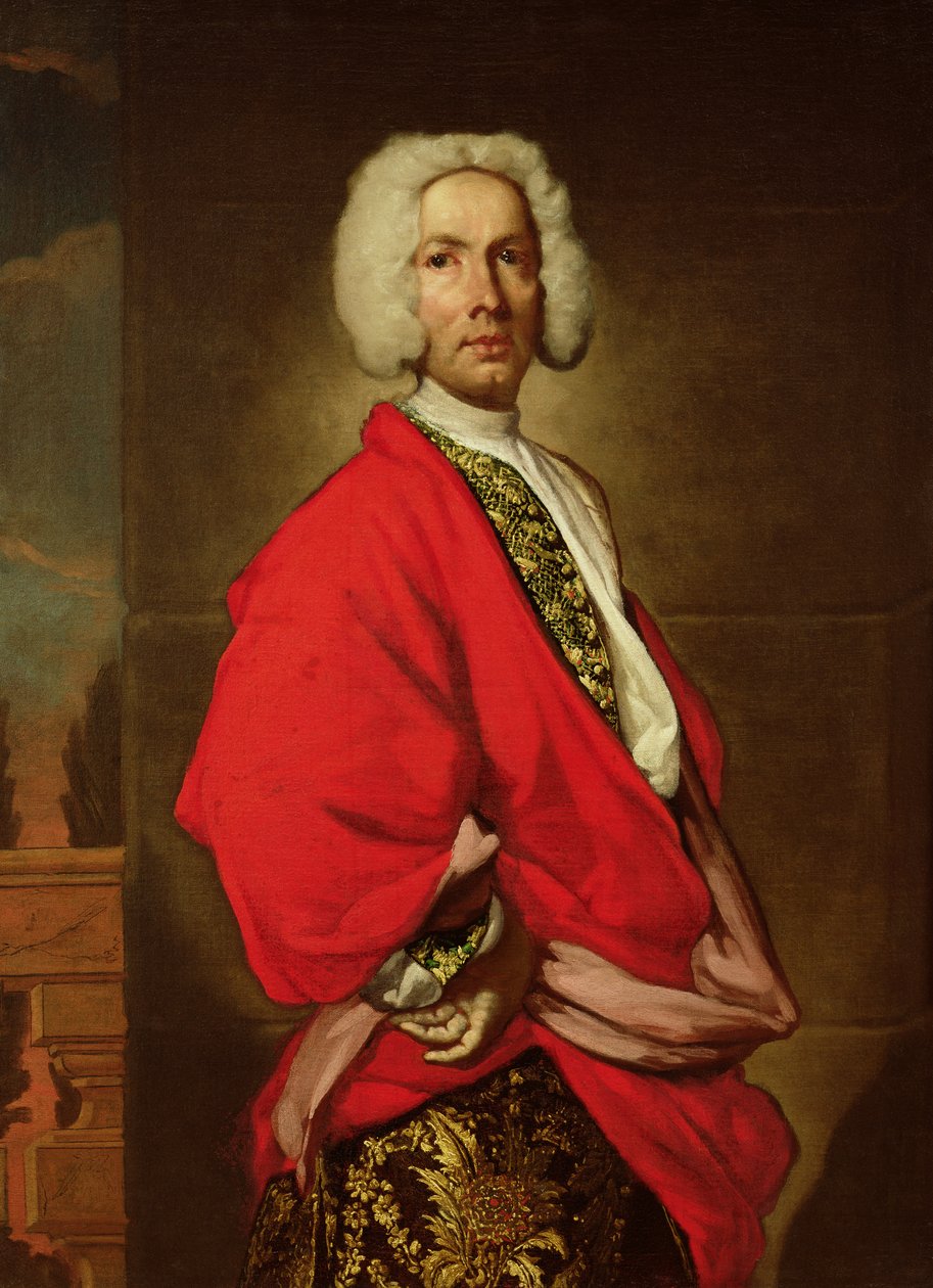 以前はGaleatius Secco Suardoとして識別された男の肖像、c.1710-20 作： ジュゼッペ・ギランディ