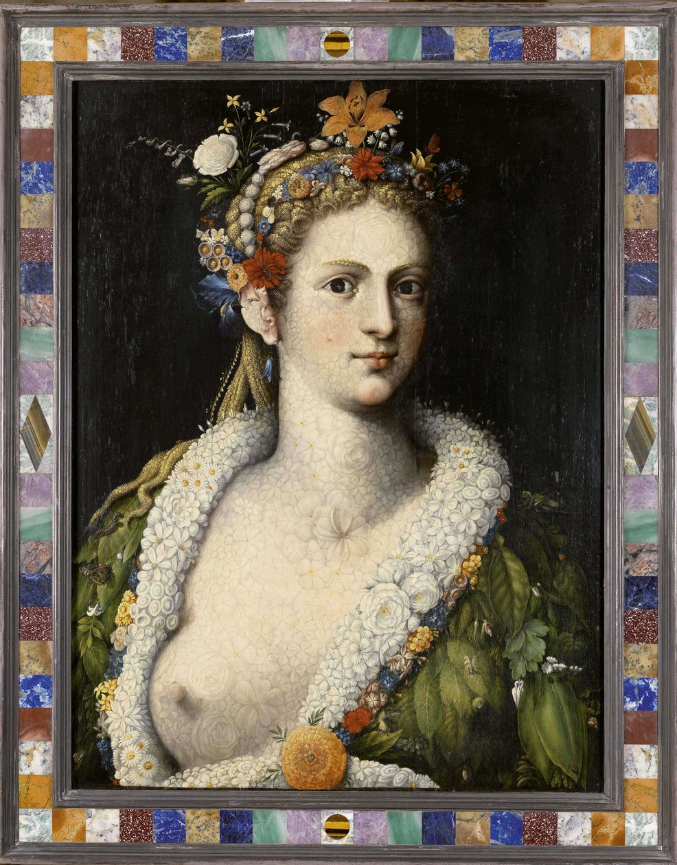 フローラの売春婦、1590年頃。 作： ジュゼッペ・アルチンボルド