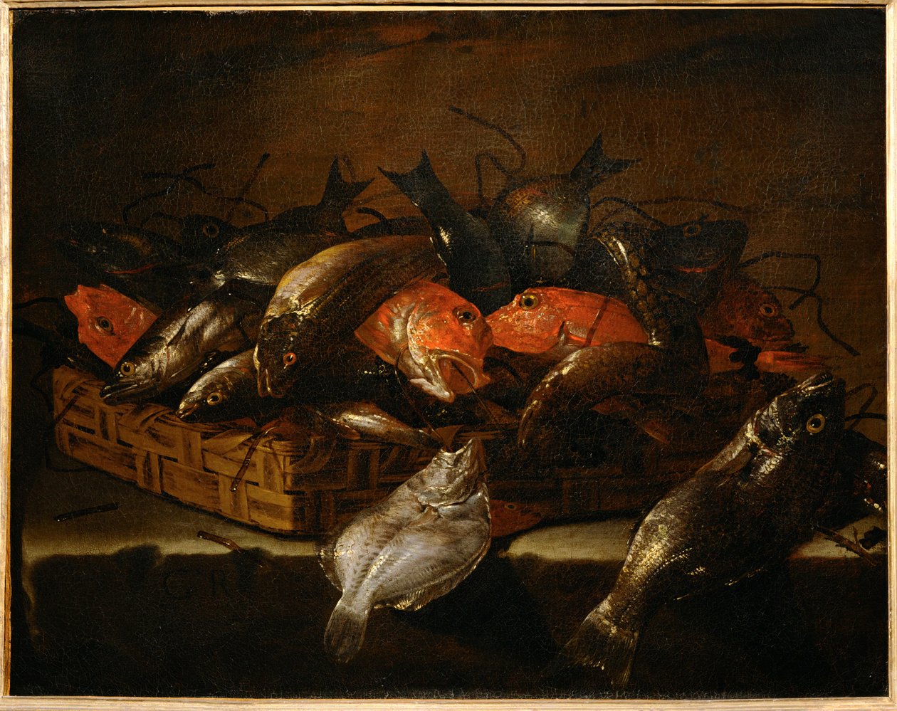魚と静物... 作： ジュゼッペ・レッコ