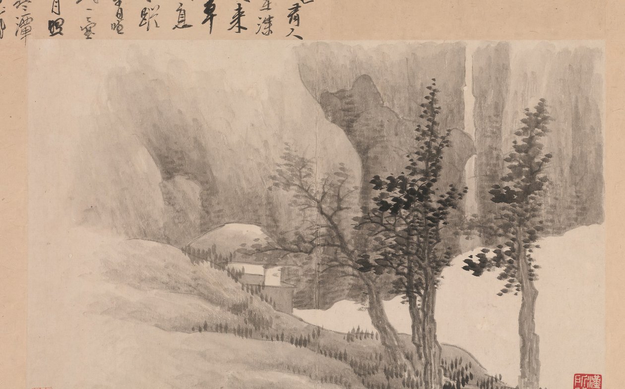 詩のある風景、1688年。 作： 功西安
