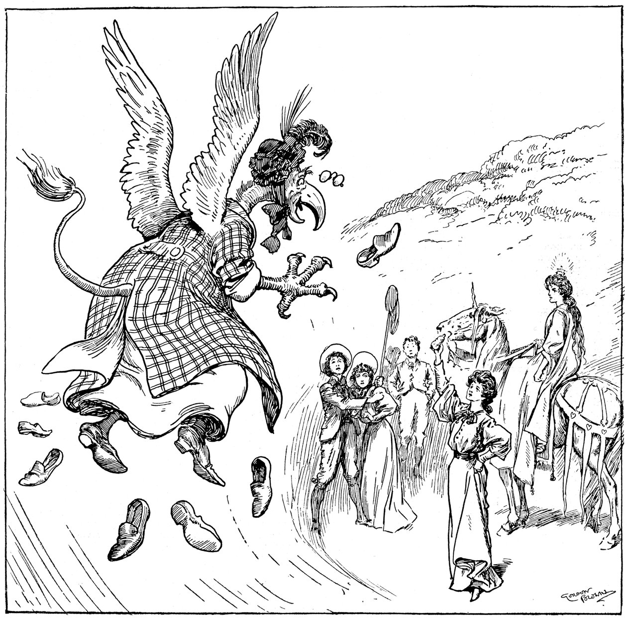 彼女は1906年にキャリアグリフィンになった 作： ゴードンフレデリックブラウン