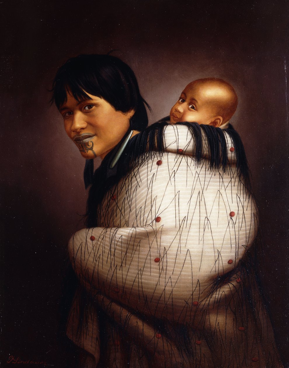 Ana Rupene and Child、 作： ゴットフリードリンダウアー