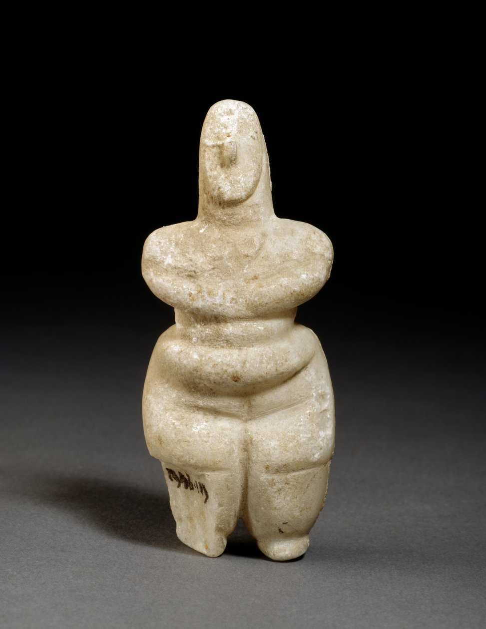 キクラデスの置物、ナクソス、紀元前3000-2000年頃（大理石） 作： ギリシャ語