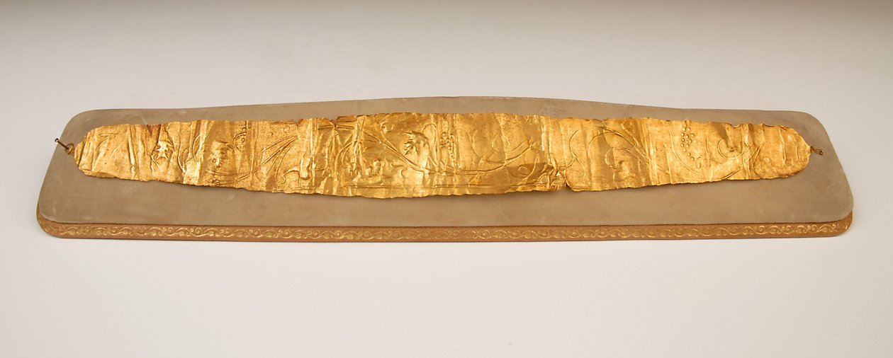 葬祭のDiadem、紀元前330-323年（金） 作： ギリシャ語