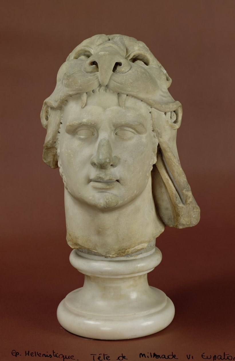 Mithridates VI（132-63 BC）Eupator、King of Pontus（大理石）（177442も参照） 作： ギリシャ語