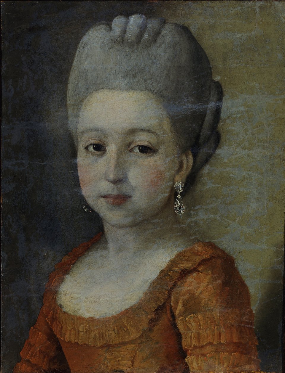 少女の肖像、1770年代 作： グリゴリー・オストロフスキー