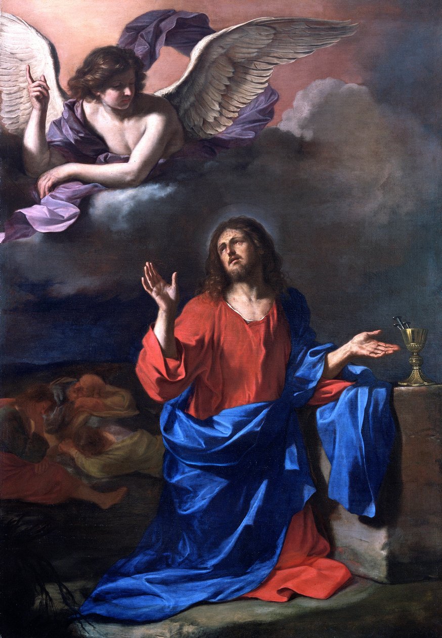 庭の苦悩、c1620-1660。 作： グエルチーノ