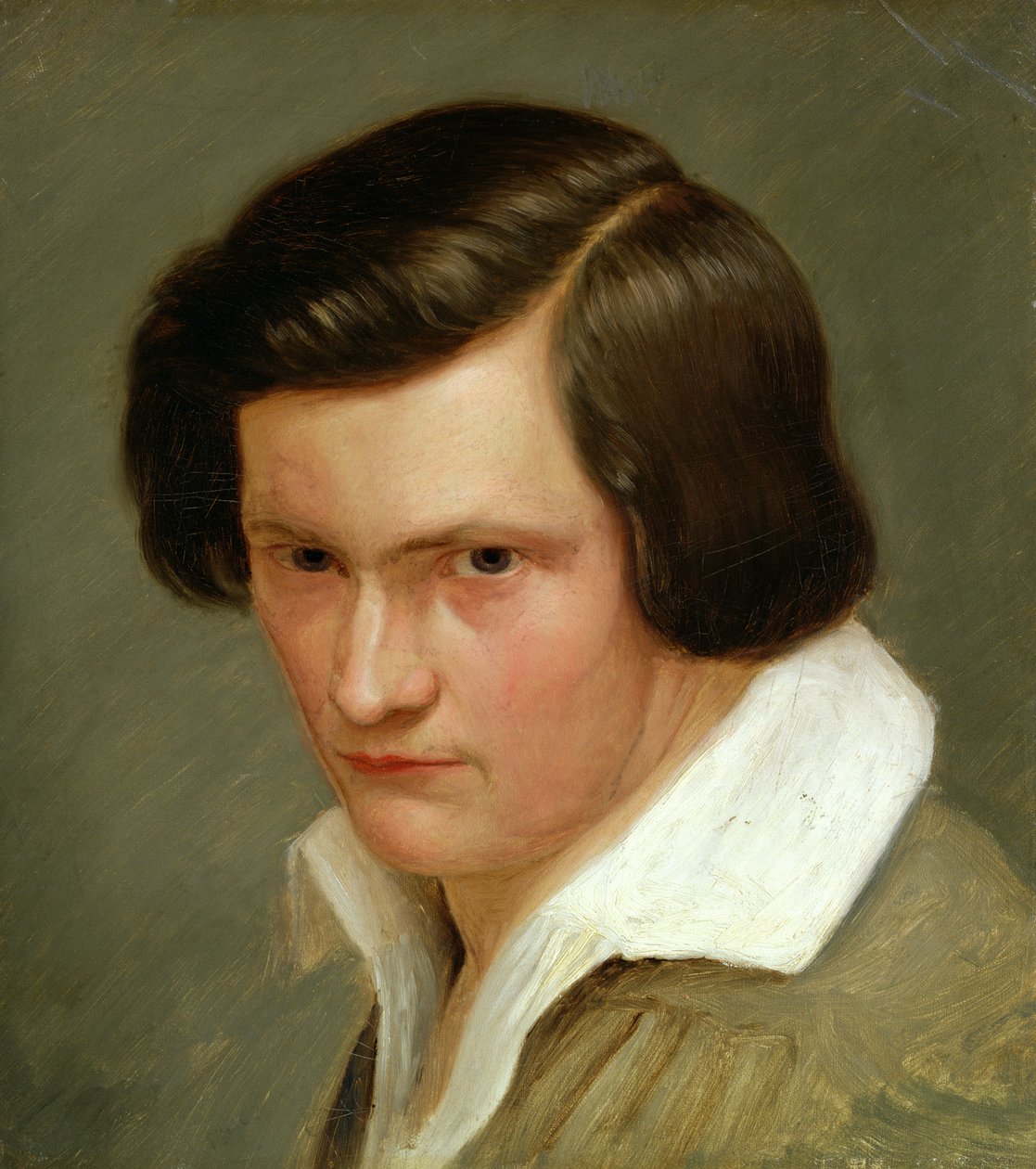 Painter Otto Speckter（1807-71）、c.1831（板紙に敷いたキャンバスに油彩） 作： ガンサー・ゲンスラー