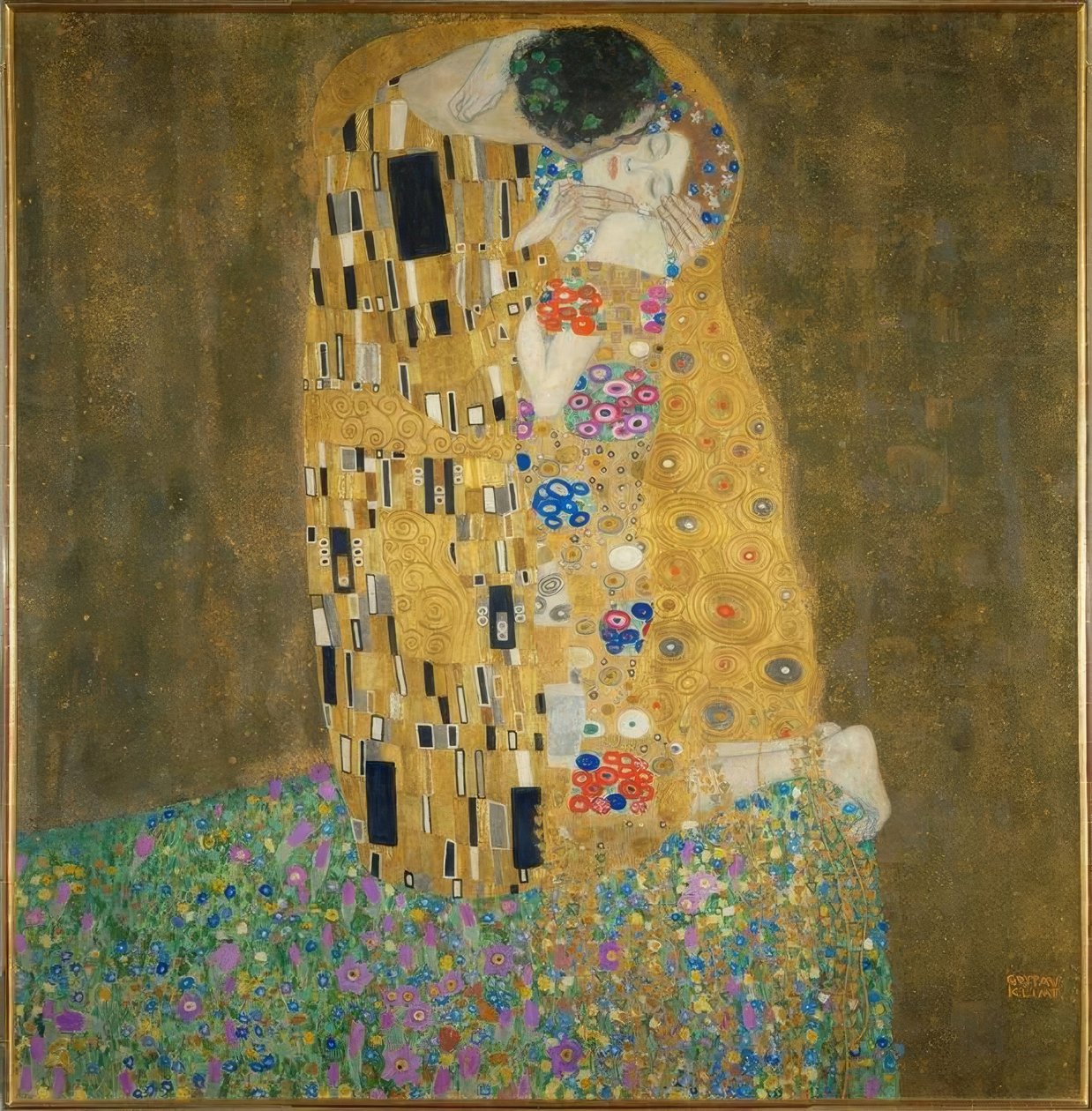 キス 作： グスタフ・クリムト