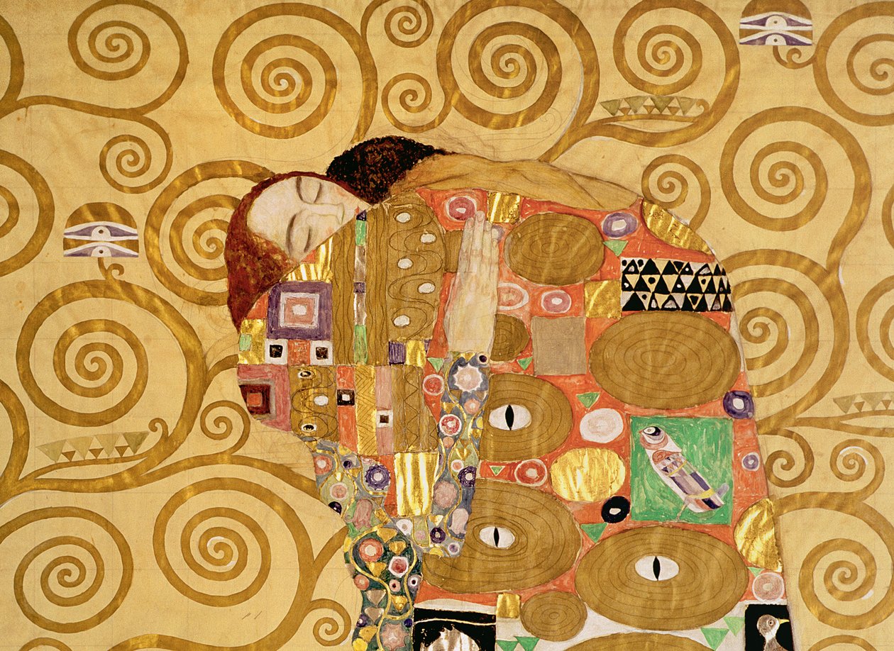 フルフィルメント（ストクレットフリーズ）c.1905-09（tempera、wc）（65884の詳細） 作： グスタフ・クリムト